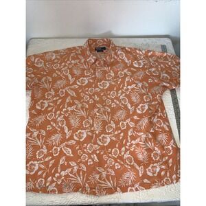 VTG Polo Ralph Lauren Hawaii Shirt Mens XXL Orange Caldwell Camp Aloha 90s Y2K